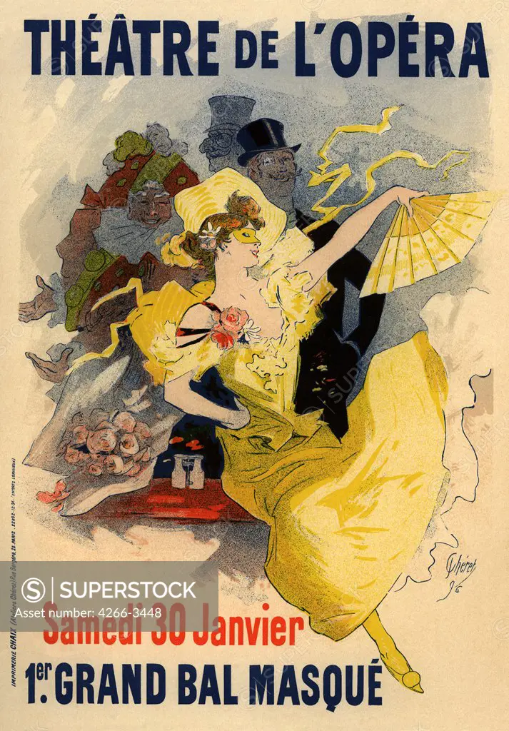 French advertising poster by Jules Cheret, colour lithograph, 1890s, 1836-1932, Private Collection