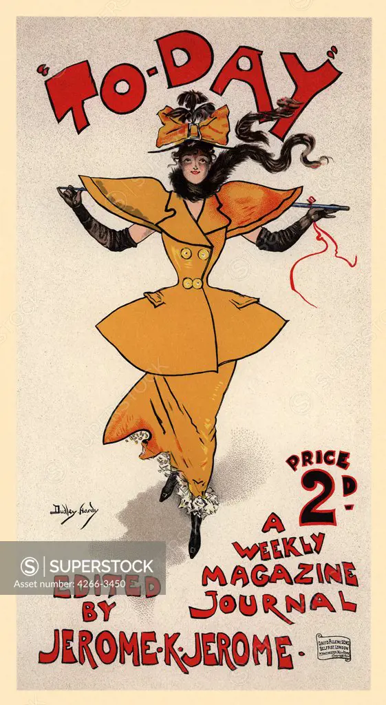 British fashion magazine advertising poster by Dudley Hardy, colour lithograph, 1890s, 1866-1922, Private Collection