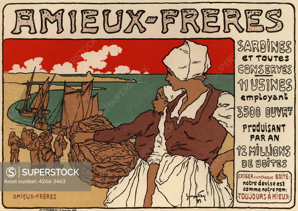 French advertising poster by Georges Fay, colour lithograph, 1899, -1916, Private Collection