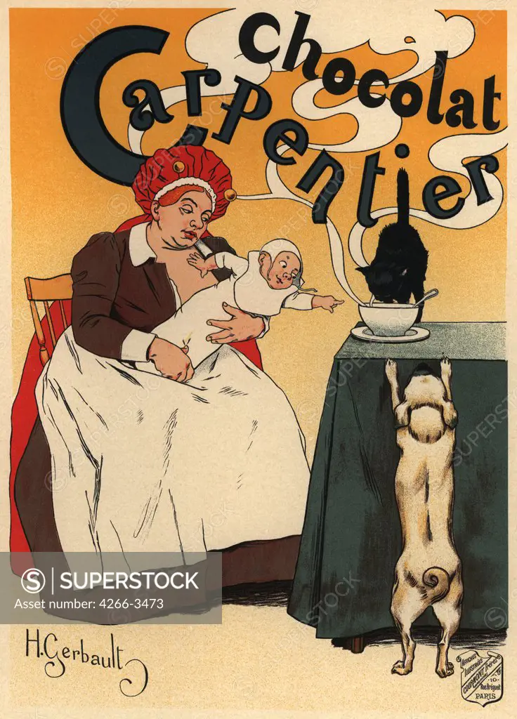 Poster by Henry Gerbault, Colour lithograph, 1897, 1863-1930, Private Collection