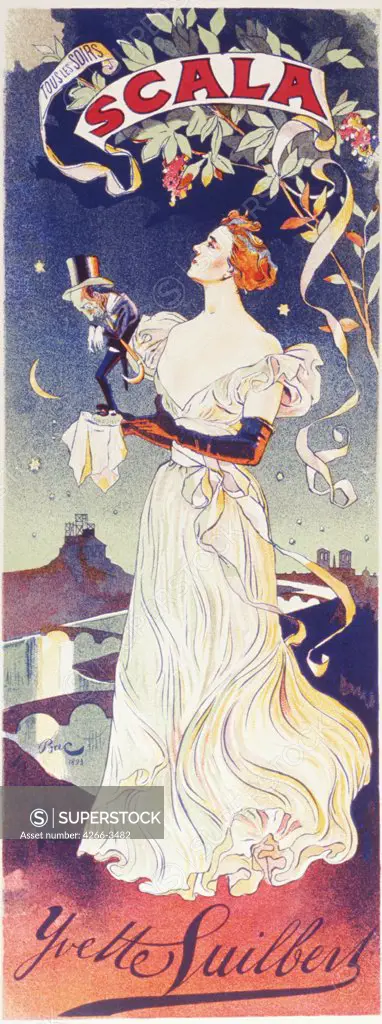 Bac, Ferdinand (1859-1952) Private Collection 1896 200x75 Colour lithograph Art Nouveau France Opera, Ballet, Theatre,Poster and Graphic design Poster