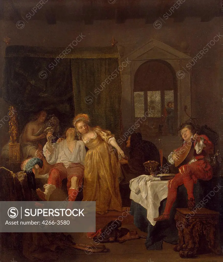 Compassion by Gabriel Metsu, Oil on canvas, 1640s, Baroque, 1629-1667, Russia, St. Petersburg, State Hermitage, 77x66