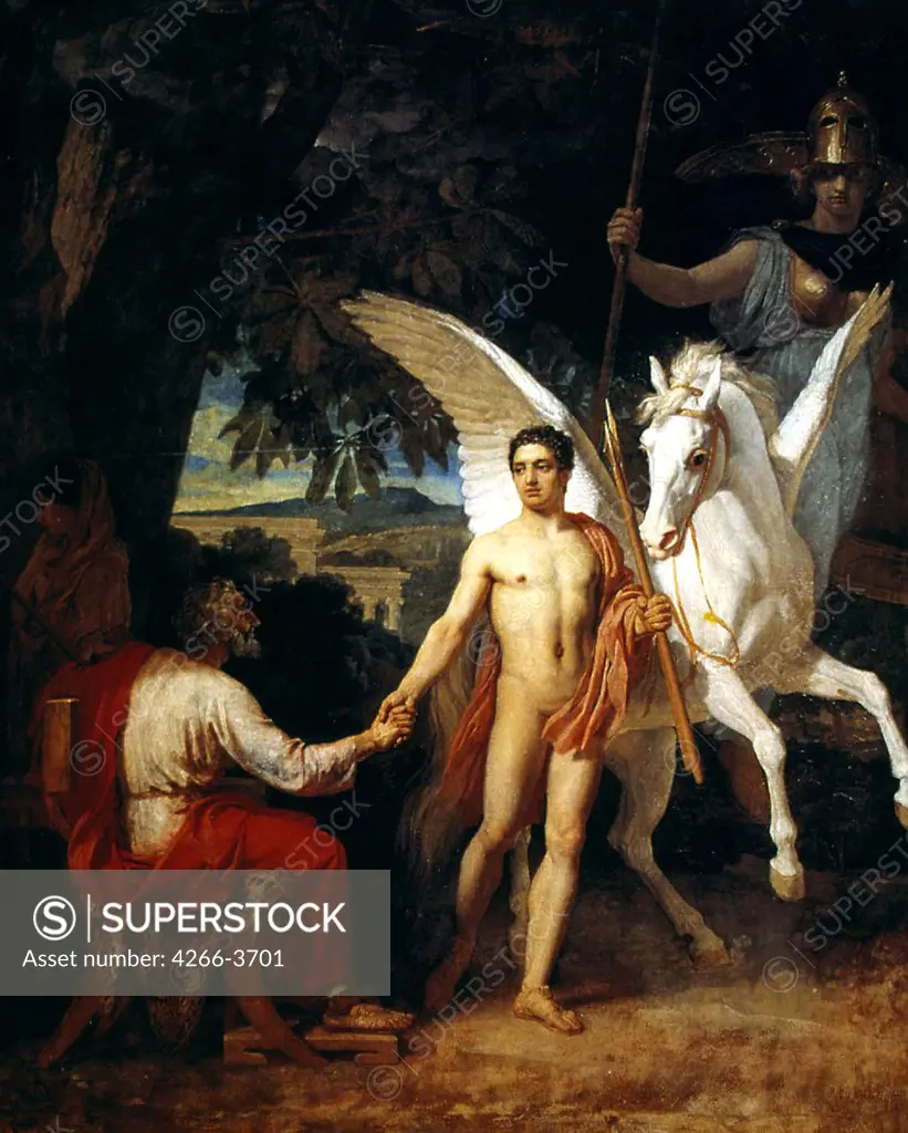 Pegasus by Alexander Andreyevich Ivanov, Oil on canvas, 1829, 1806-1858, State Russian Museum, St. Petersburg 130, 5x113
