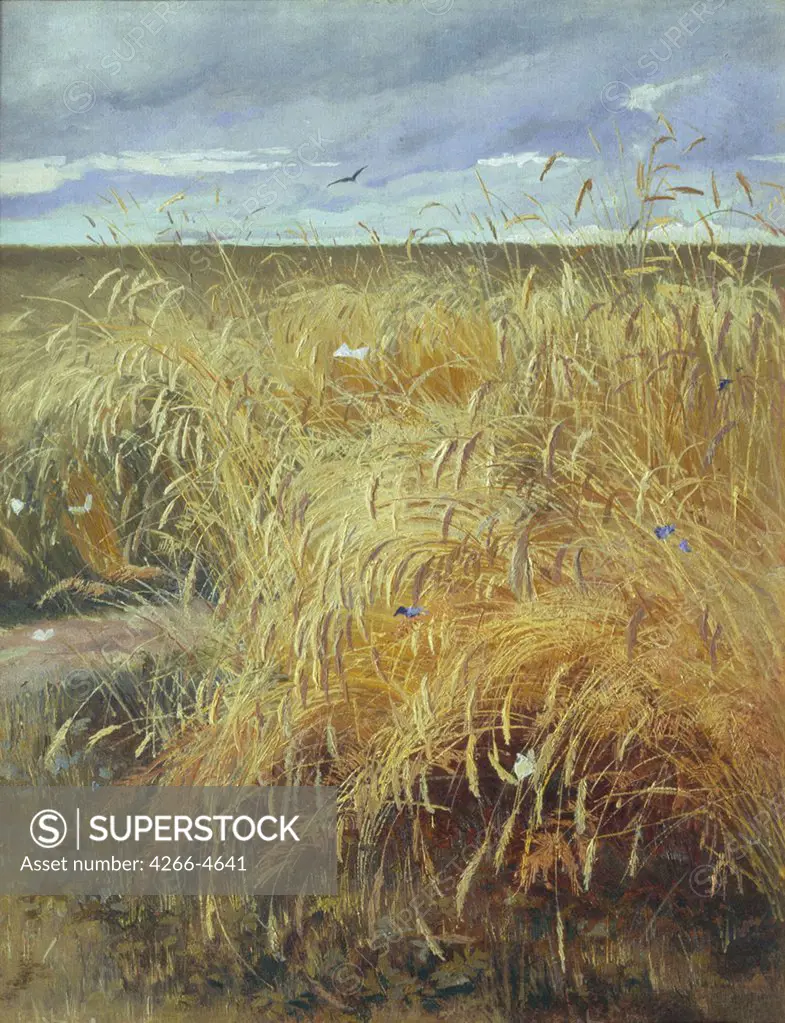 Field by Olga Antonovna Lagoda-Shishkina, Oil on canvas, 19th century, 1850-1881, Russia, Moscow, State Tretyakov Gallery, 49, 2x39, 8