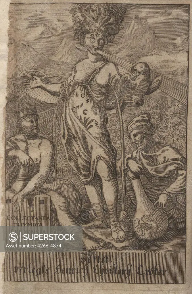 Science in the Middle Ages by Anonymous painter, copper engraving, 1700, Private Collection