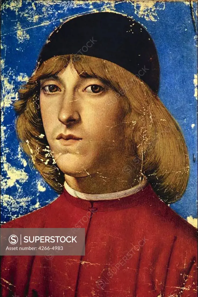 Portrait of Grand Duke Piero the Unfortunate by Domenico Ghirlandaio, tempera on panel, 1449-1494, Private Collection