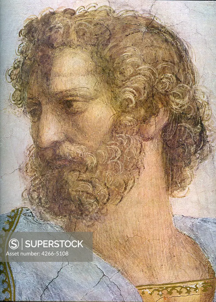Aristotle by Raphael, Fresco, 1509-1511, 1483-1520, Vatican, Apostolic Palace
