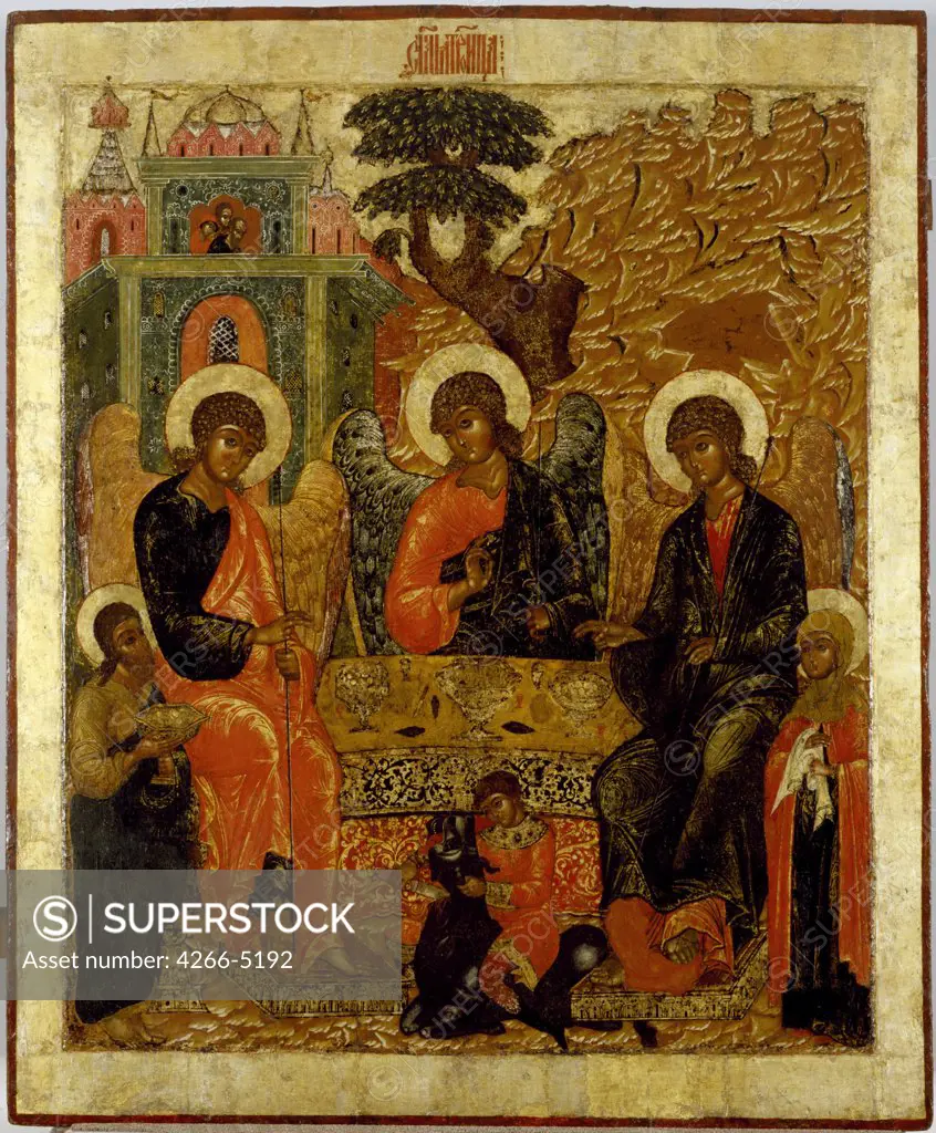 Russian icon by anonymous painter, tempera on panel, circa 1600, USA, Baltimore, Walters Art Museum, 153, 6x127