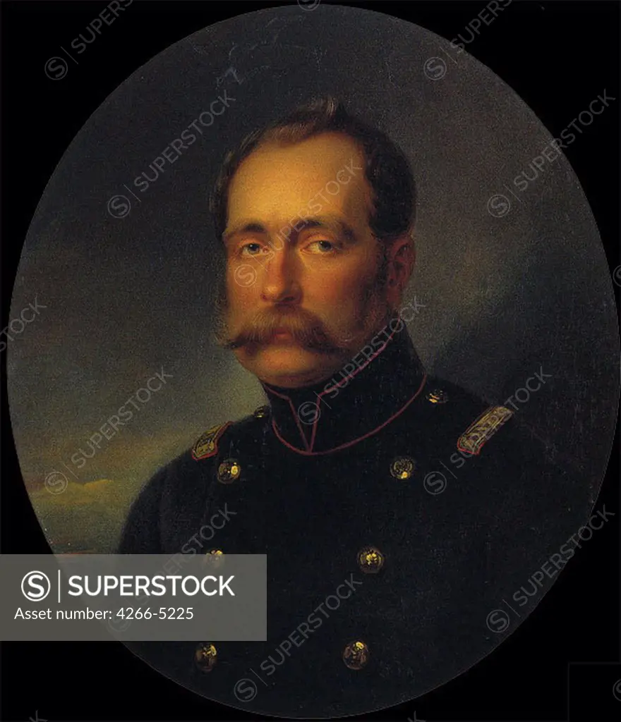 Portrait of Grand Duke Michael Pavlovich by Ivan Nikolayevich Kramskoi, oil on canvas, 1886, 1837-1887, Russia, St. Petersburg, State Russian Museum, 129x92