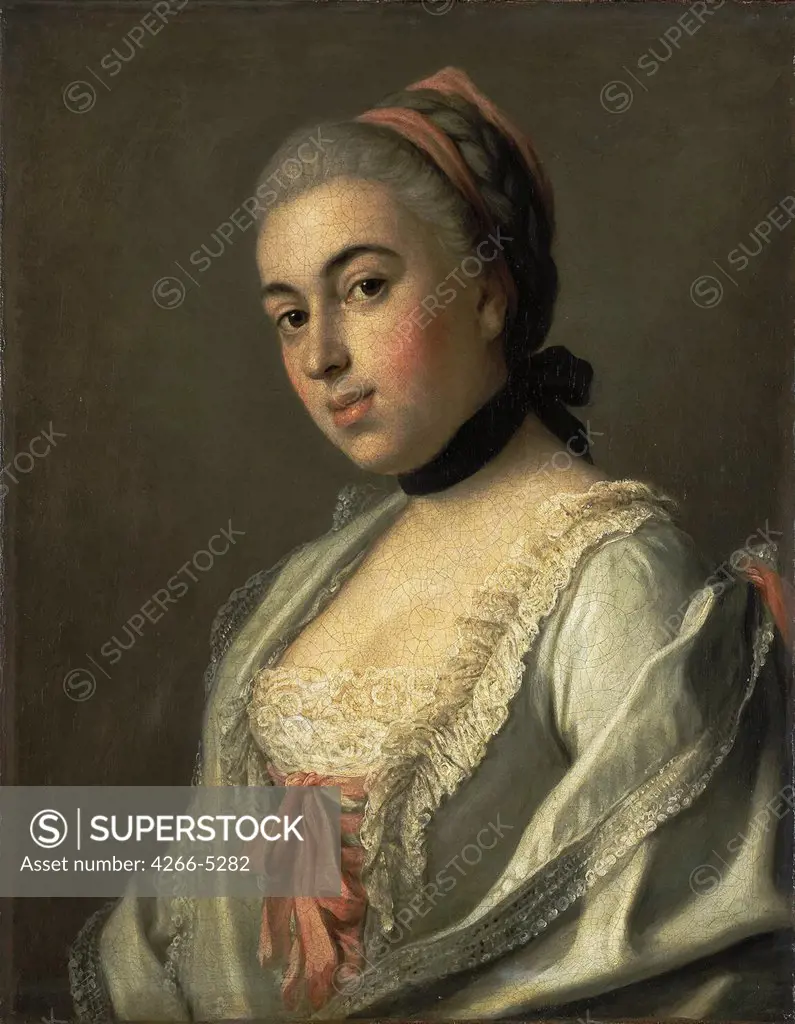 Portrait of Anna Karlovna Vorontsova by Pietro Antonio Rotari, oil on canvas, circa 1760, 1707-1762, Russia, St. Petersburg, State Hermitage, 50x46, 5