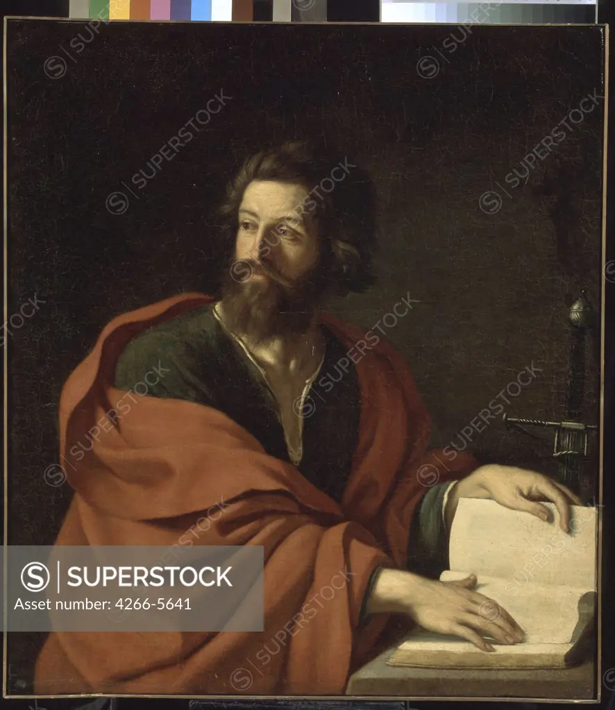 Apostole Paul by Guercino, Oil on canvas, 1640s, Baroque, 1591-1666, Russia, Moscow, State A. Pushkin Museum of Fine Arts, 111, 5x99