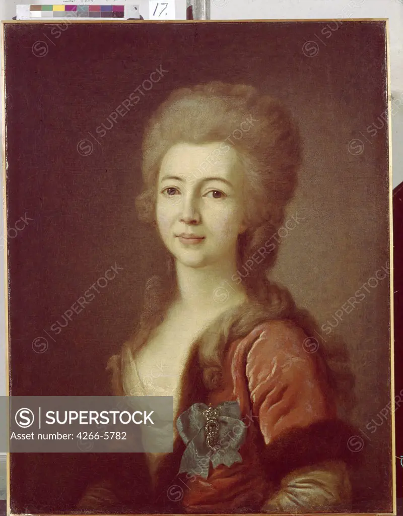 Portrait of Ekaterina Vorontsova by Dmitri Grigorievich Levitsky, Oil on canvas, 1783, 1735-1822, Russia, Tashkent, State Uzbekistan Art Museum, 63x49