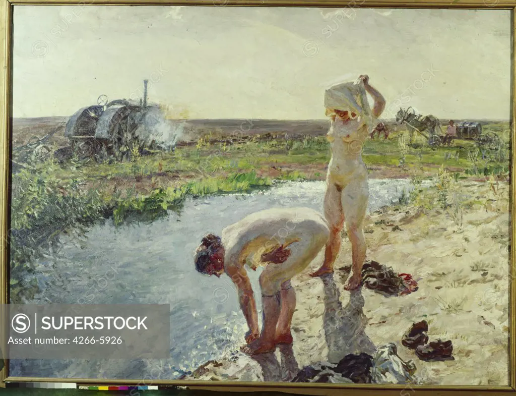Plastov, Arkadi Alexandrovich (1893-1972) Private Collection 1943 130x174 Oil on canvas Soviet Art Russia 