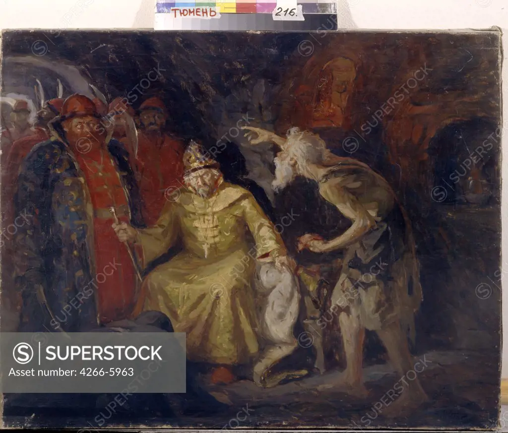 Ivan IV Terrible by Andrei Petrovich Ryabushkin, Oil on canvas, 1903, 1861-1904, Russia, Tyumen, State Art Museum, 77x97