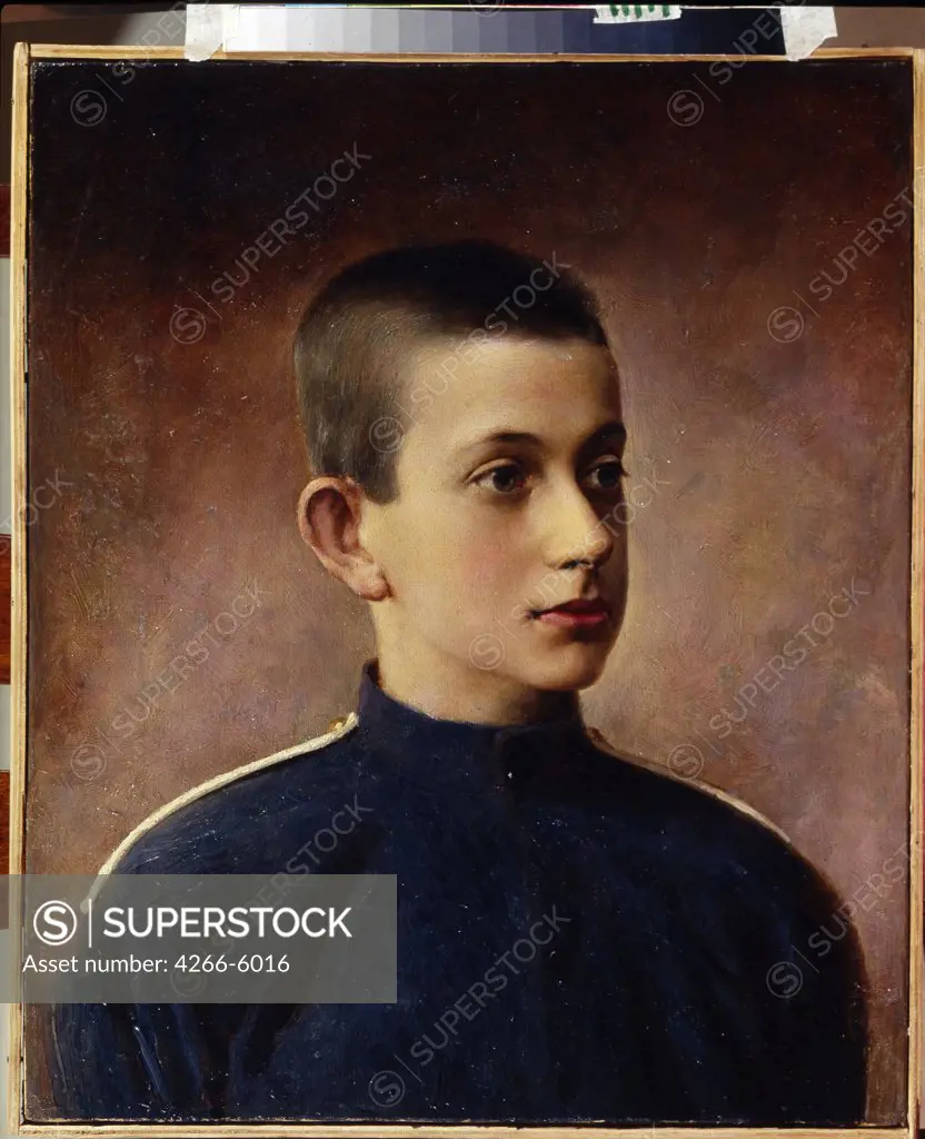 Portrait Konstantin Nikolayevich by Ivan Alexeevich Tyurin, Oil on canvas, 1824-1904, Russia, St. Petersburg, State Central Navy Museum,