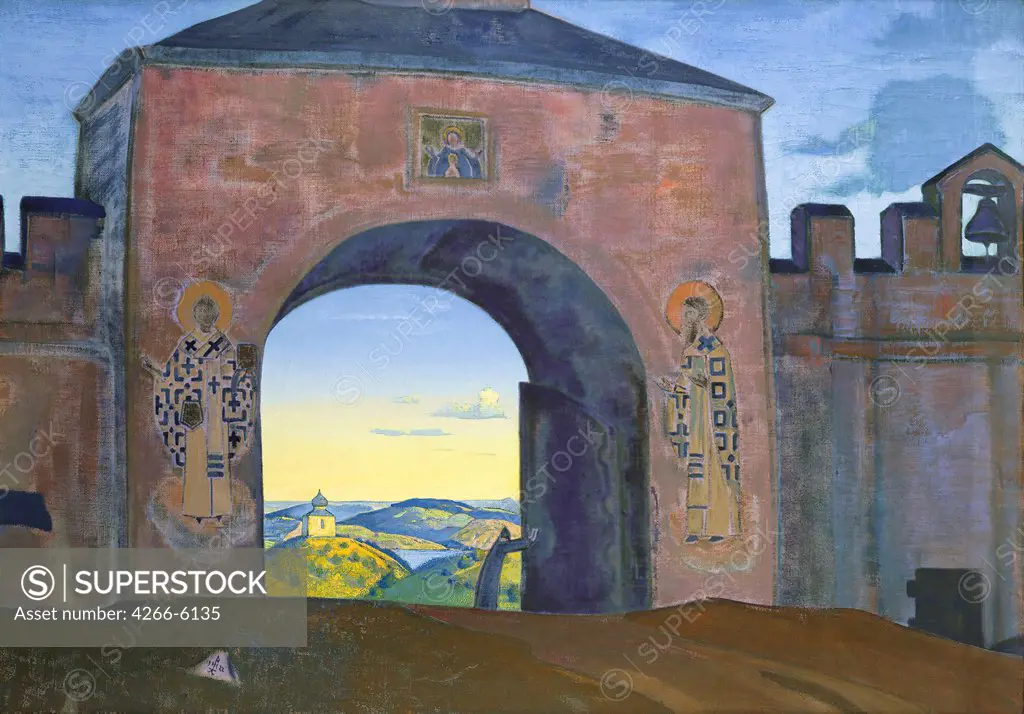 Roerich, Nicholas (1874-1947) International Centre of the Roerichs, Moscow 1922 70,3x100,4 Tempera on canvas Symbolism Russia Bible 