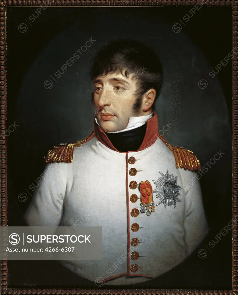 Portrait of Louis Napoleon Bonaparte by Charles Howard Hodges, oil on canvas, 1808, 1764-1837, Holland, Amsterdam, Rijksmuseum, 77,5x62,5