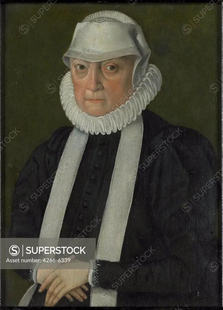 Portrait of polish queen Anna Jagiellon by Anonymous painter, oil on wood, 1580, Holland, Amsterdam, Rijksmuseum, 19,2x14,2