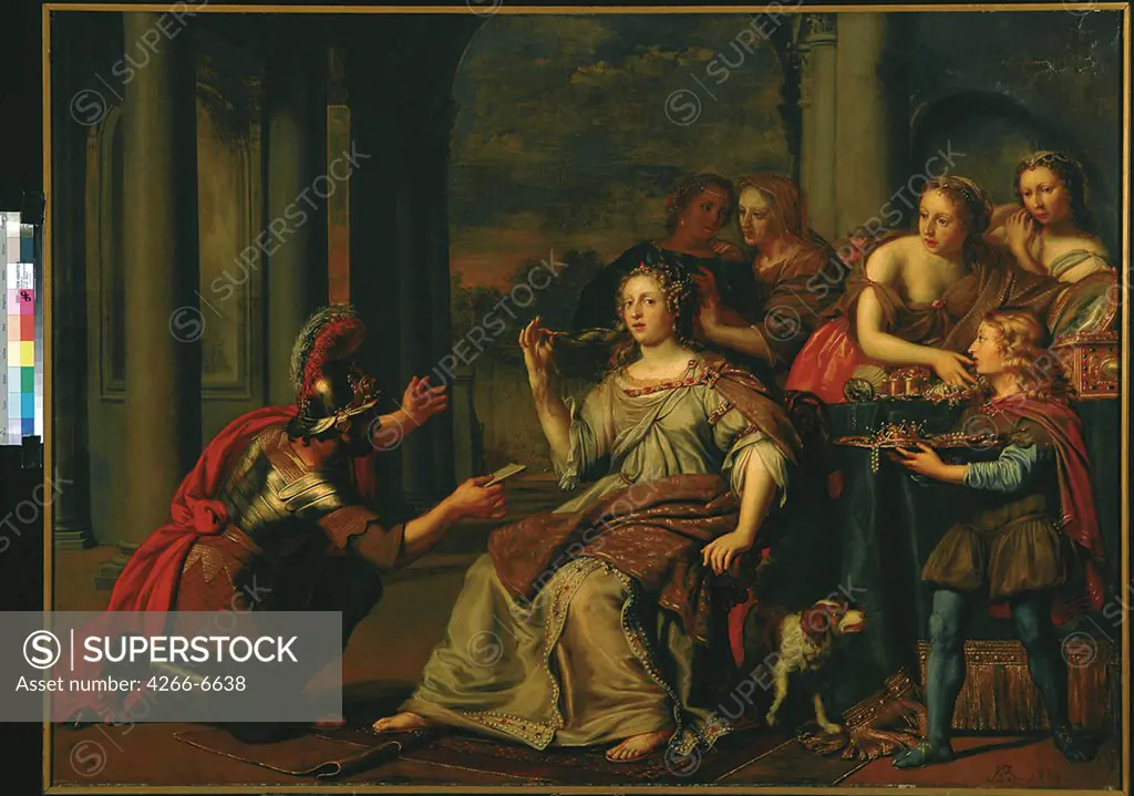 Queen Semiramida by Adriaen Backer, oil on canvas, 1669, circa 1635-1684, Holland, Amsterdam, Rijksmuseum, 122x166