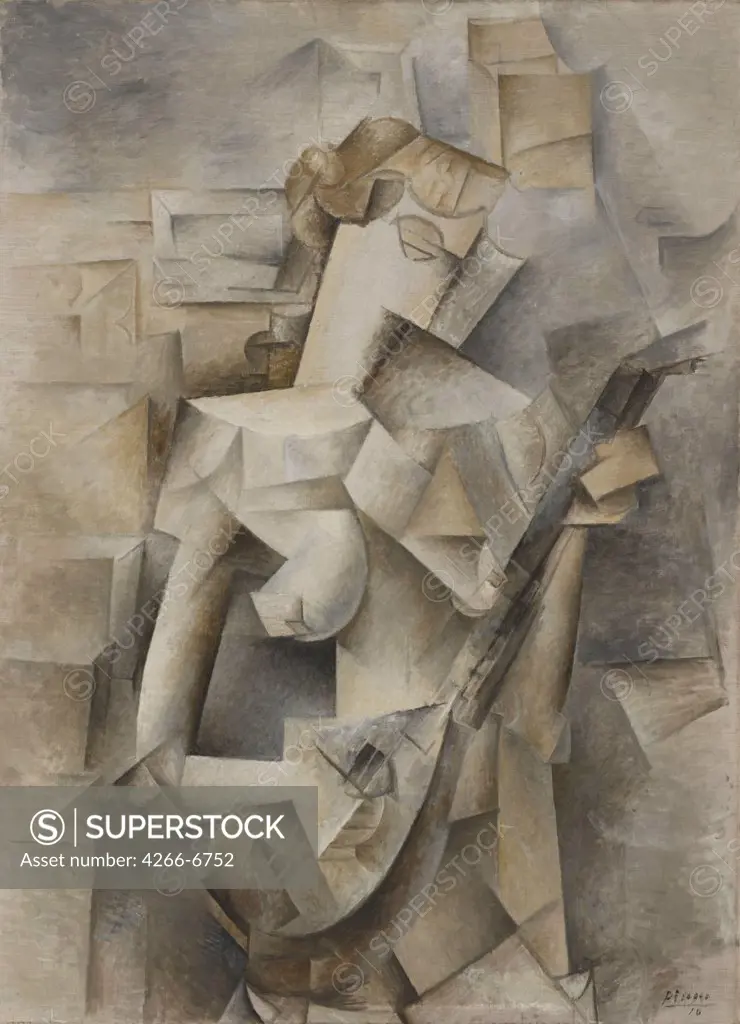 Picasso, Pablo (1881-1973) © Museum of Modern Art, New York 1910 100,3x73,6 Oil on canvas Cubism Spain 