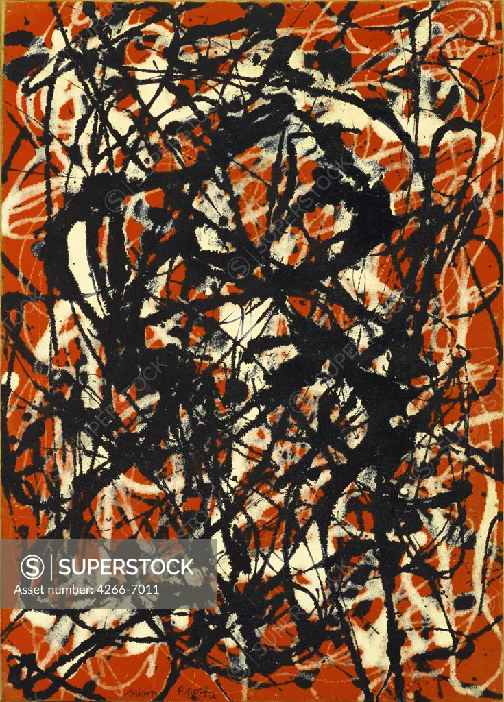 Pollock, Jackson (1912-1956) © Museum of Modern Art, New York 1946 48,9x35,5 Oil on canvas Abstract Art The United States Abstract Art 