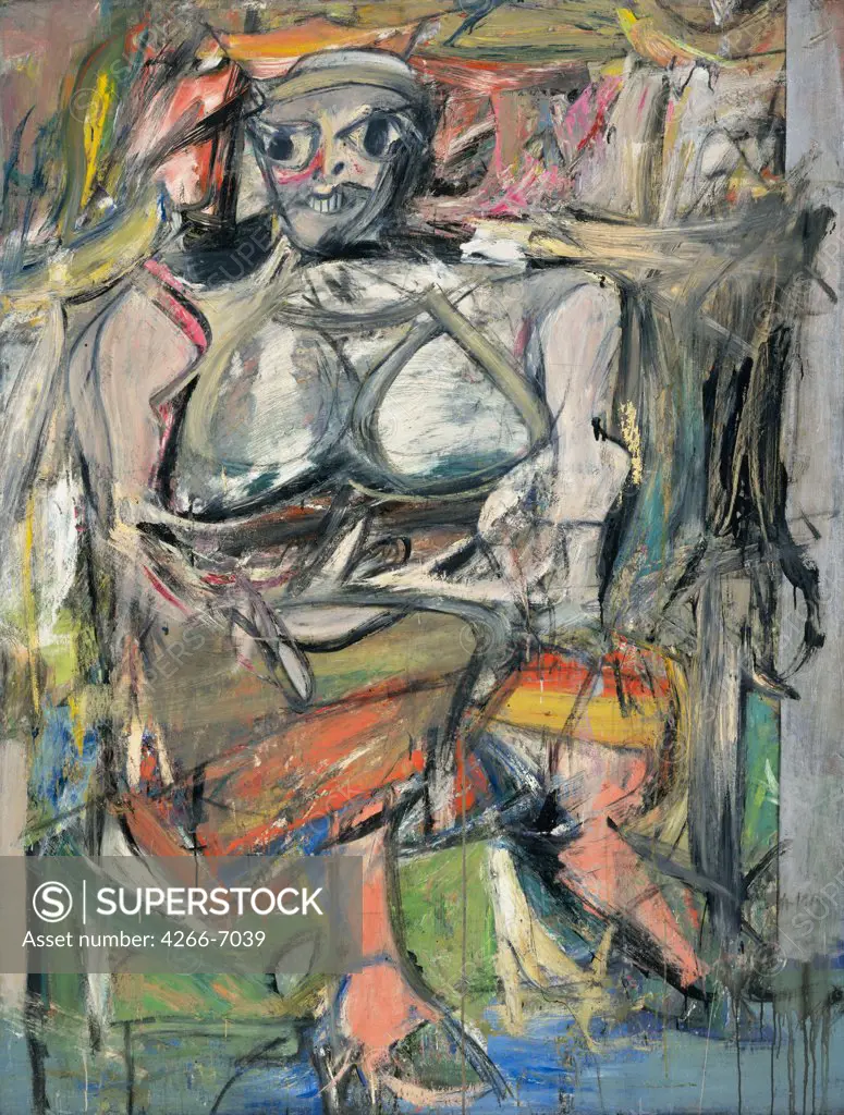 Kooning, Willem de (1904-1997) © Museum of Modern Art, New York 1950-1952 192,7x147 Oil on canvas Expressionism The United States Abstract Art 