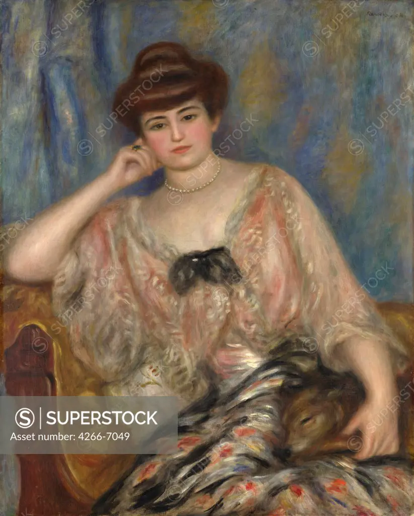 Portrait of Misia Sert by Pierre Auguste Renoir, Oil on canvas, 1904, 1841-1919, Great Britain, London, National Gallery