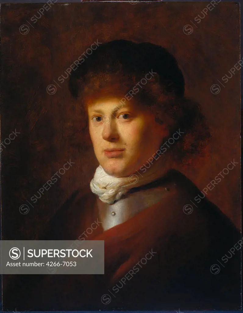 Portrait of Rembrandt Van Rijn by Jan Lievens, Oil on wood, 1628, 1607-1674, Holland, Amsterdam, Rijksmuseum, 57x44,7