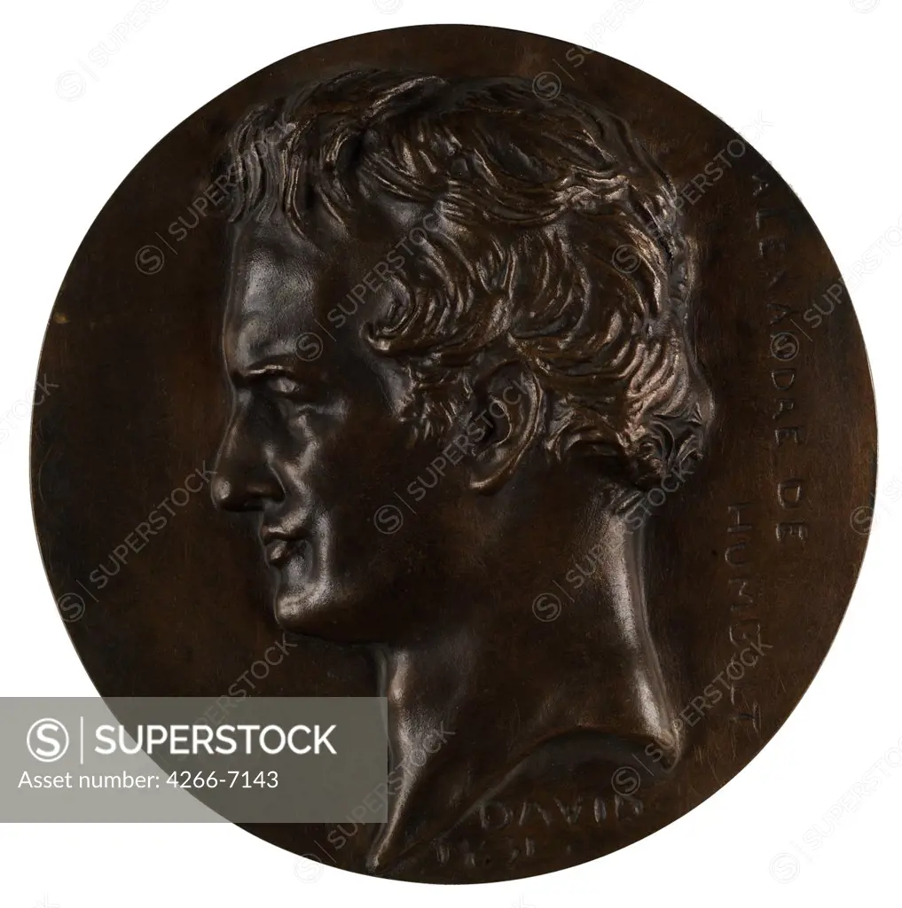 Profile of Alexander von Humboldt by Pierre-Jean David D'Angers, Bronze, 1831, 1788-1856, USA, Baltimore, Walters Art Museum, D 15,4