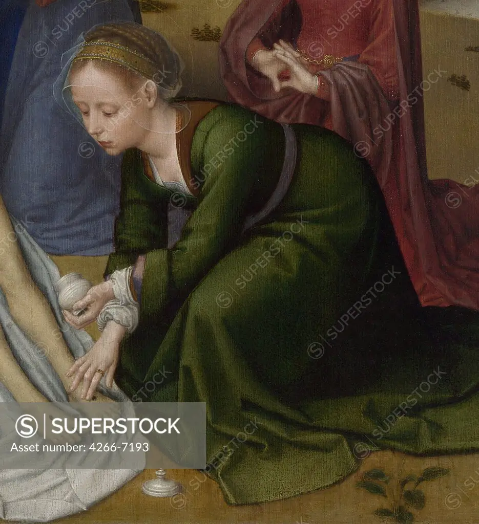Illustration with Mary Magdalene by Gerard David, Oil on wood, 1515-1523, circa 1460-1523, Great Britain,, London, National Gallery