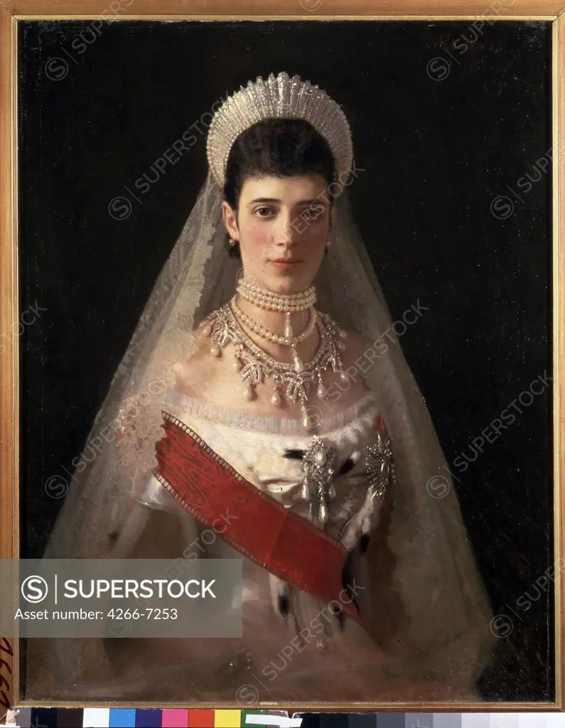 Princess Dagmar of Denmark by Ivan Nikolayevich Kramskoi, Oil on canvas, 1882, 1837-1887, Russia, St. Petersburg, State Russian Museum, 90x72