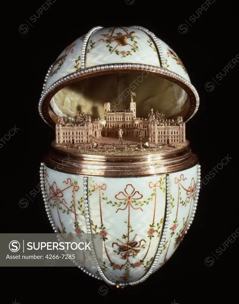 Decorative Easter egg by Michail Pershin, Enamel on gold, Art Nouveau, 1901, 19th century, Usa, Baltimore, Walters Art Museum, 12,7x9,1