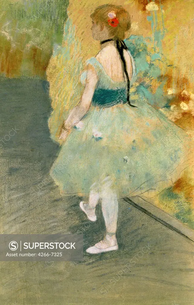 Ballet dancer by Edgar Degas, Pastel on paper, circa 1878, 1834-1917, Usa, New Orleans Museum of Art