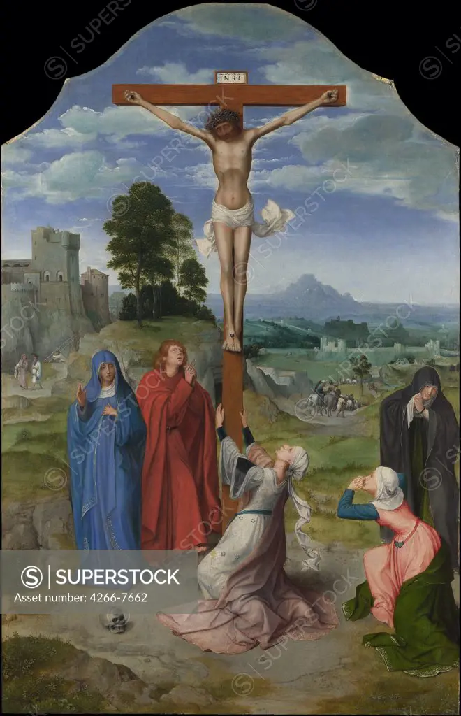 The crucifixion by Matsys Quentin, Oil on wood, circa 1515, 1466-1530, Great Britain, London, National Gallery, 90,2x58,4