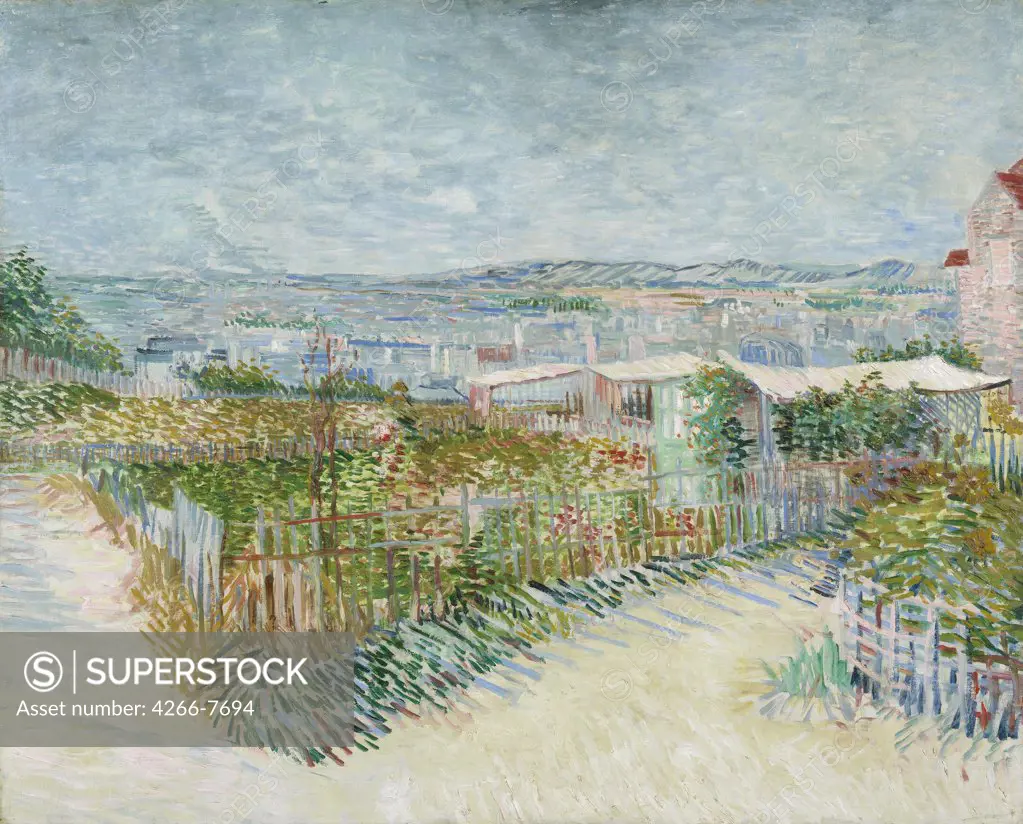 Summer landscape by Vincent van Gogh, Oil on canvas, 1887, 1853-1890, Holland, Amsterdam, Van Gogh Museum, 100x81