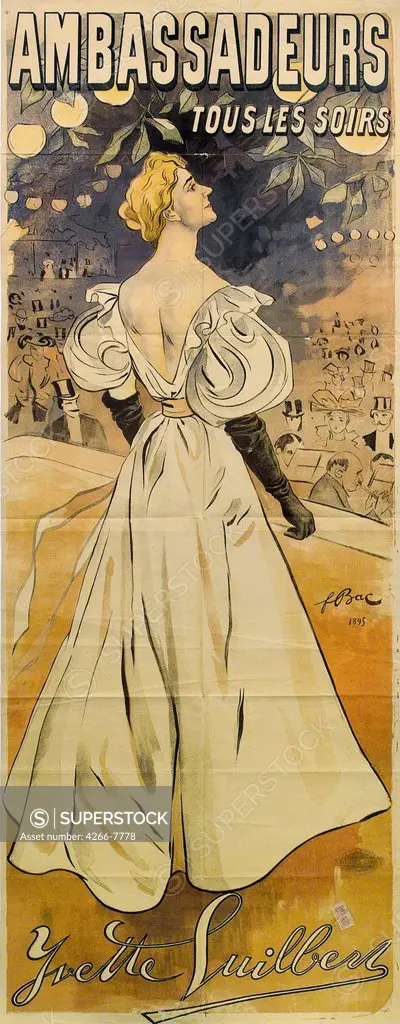 Bac, Ferdinand (1859-1952) Private Collection 1895 200x75 Colour lithograph Art Nouveau France Opera, Ballet, Theatre,Poster and Graphic design Poster