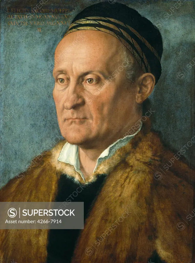 Portrait of Jakob Muffel by Albrecht Durer, Oil on canvas, 1526, 1471-1528, Germany, Berlin, Staatliche Museen, 36x48