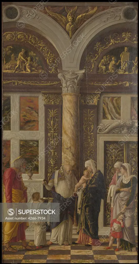 Andrea Mantegna, Tempera on panel, circa 1463-1464, 1431-1506, Italy, Florence, Galleria degli Uffizi,