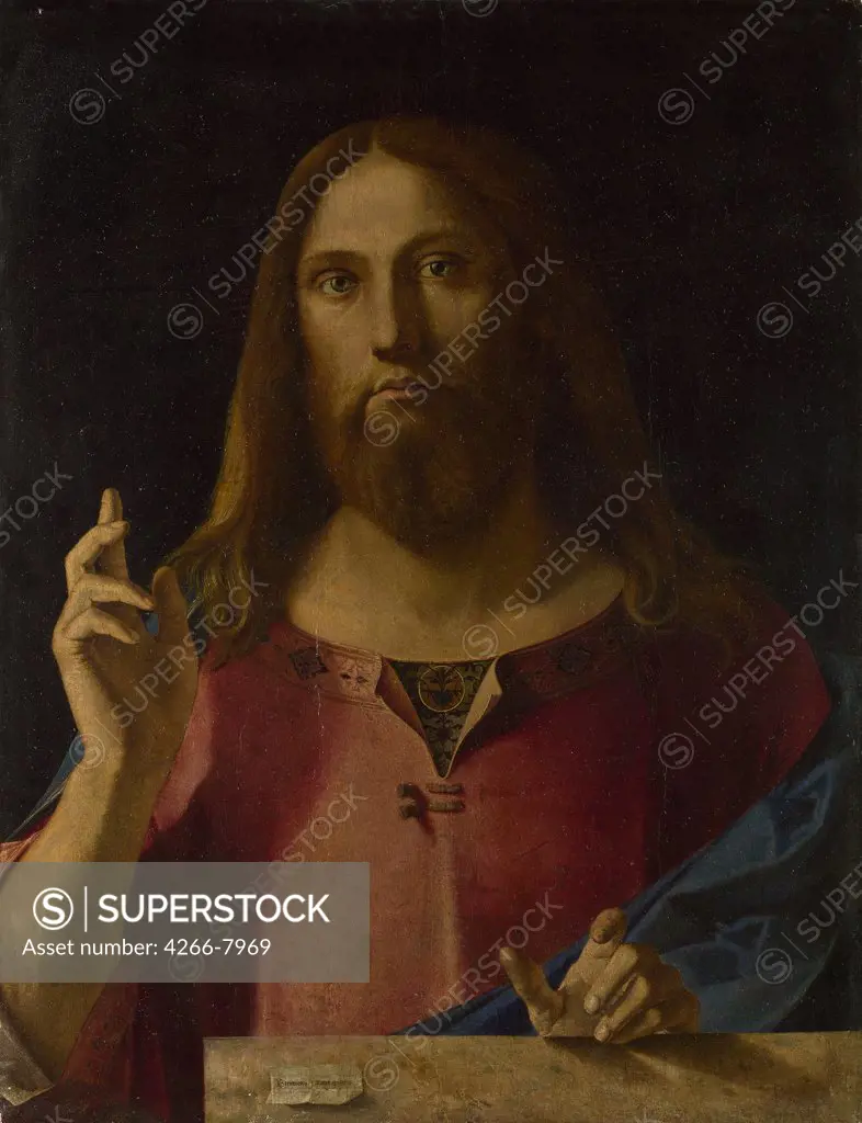 Jesus Christ by Diana Benedetto, Oil on wood, circa 1510-1520, circa 1482-1525, United Kingdom, London, National Gallery, 76,2x59,1