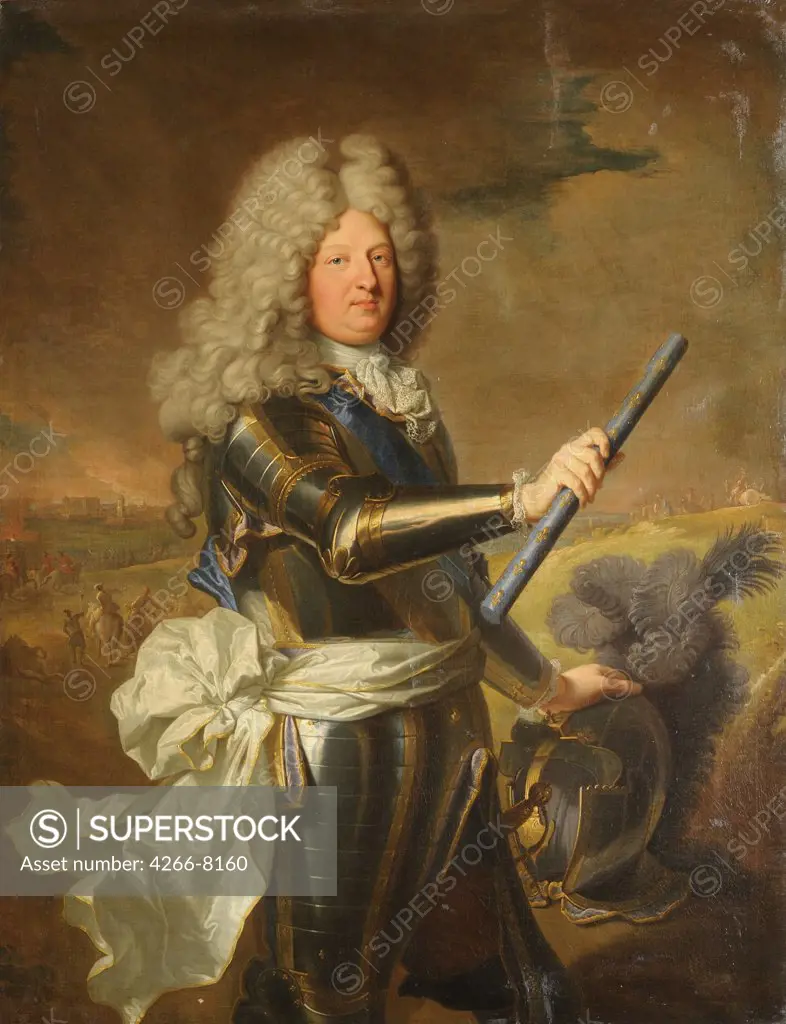 Louis of France by Hyacinthe Francois Honore Rigaud, oil on canvas, 1688, 1659-1743, France, Paris, Musee de l'Histoire de France, 124x109