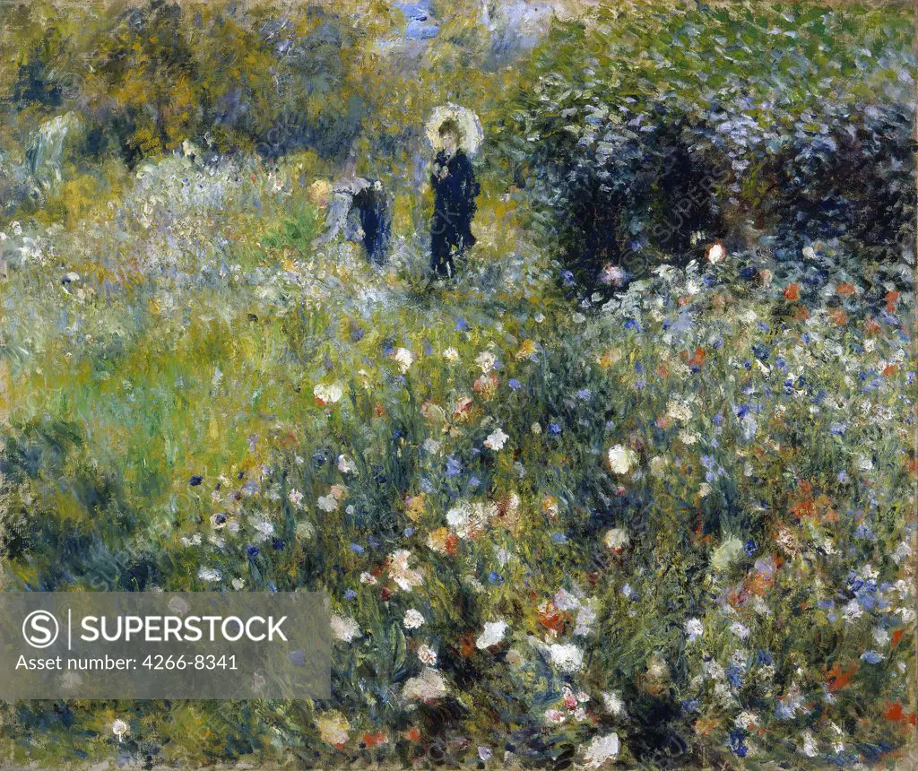 Summer landscape by Pierre Auguste Renoir, Oil on canvas, 1875, 1841-1919, Thyssen-Bornemisza Collections, 54, 5x65