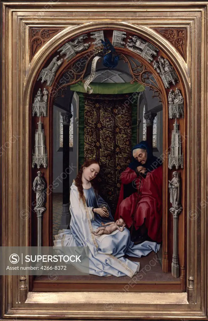 Miraflores Altar by Rogier van der Weyden, Oil on wood, circa 1440, circa1399-1464, Germany, Berlin, Staatliche Museen, 71x43