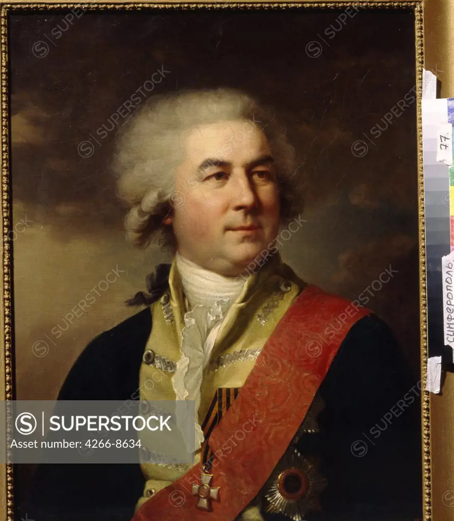 Portrait of Zavadovsky by Johann-Baptist Lampi the Younger, Oil on canvas, 1775-1837, Russia, Simferopol, Regional Art Museum, 52x48