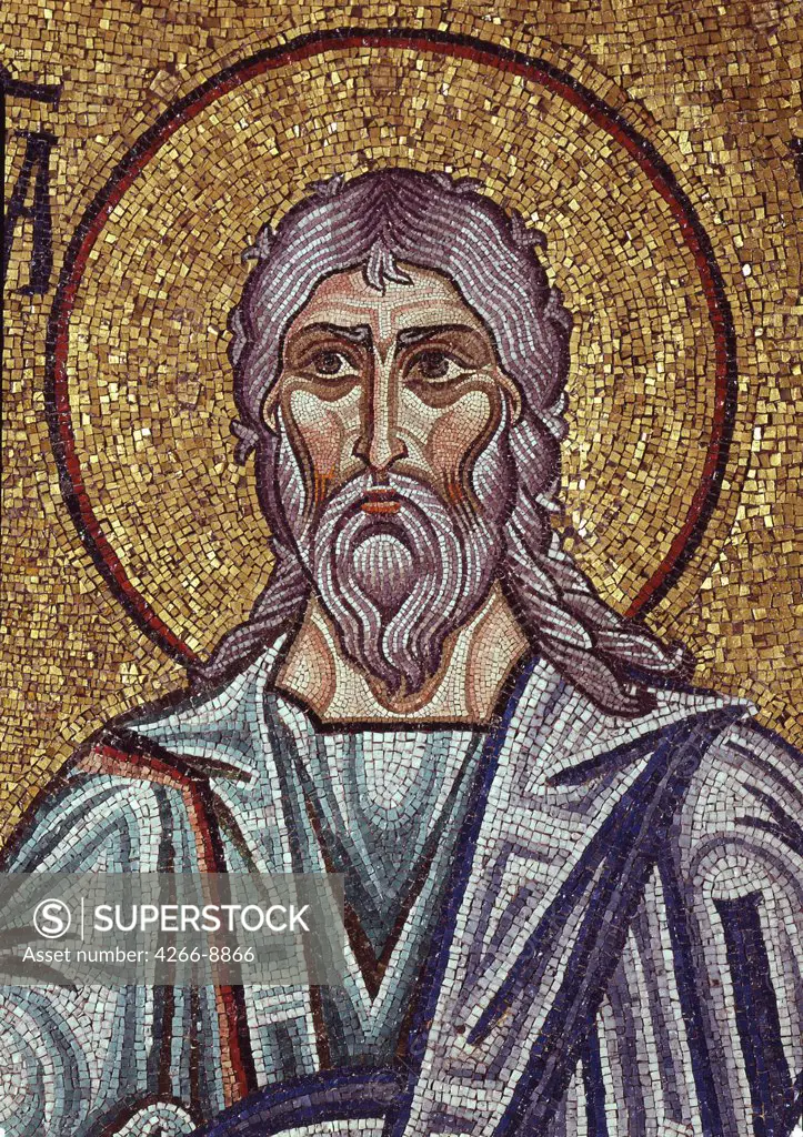 Mosaic with Prophet Jeremiah by anonymous artist, mosaic, Italy, Venice, Saint Mark's Basilica