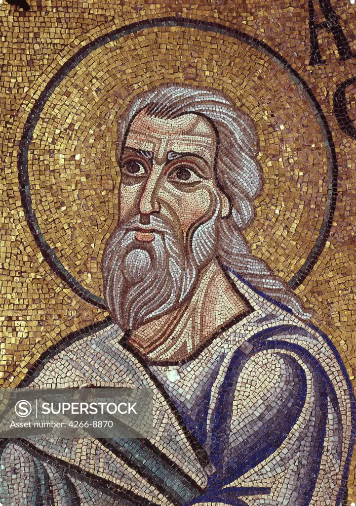 Mosaic with Prophet Habakkuk by anonymous artist, mosaic, Italy, Venice, Saint Mark's Basilica