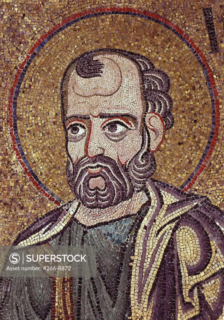 Mosaic with Prophet Jonah by anonymous artist, mosaic, Italy, Venice, Saint Mark's Basilica