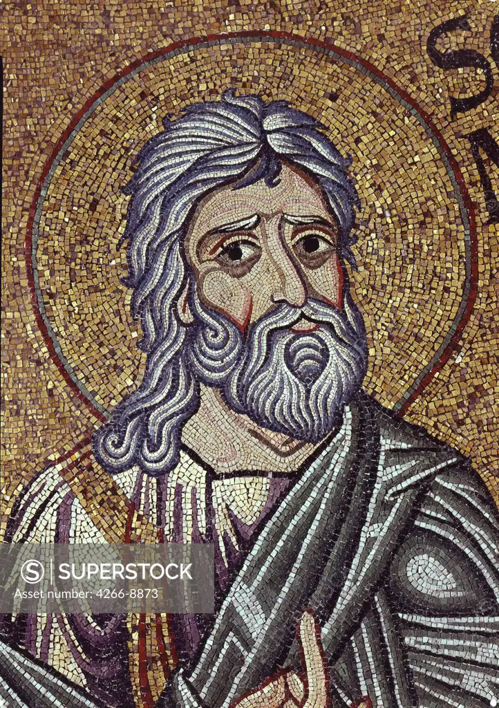 Mosaic with Prophet Zephaniah by anonymous artist, mosaic, Italy, Venice, Saint Mark's Basilica