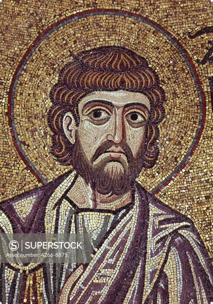 Mosaic with Prophet Zechariah by anonymous artist, mosaic, Italy, Venice, Saint Mark's Basilica