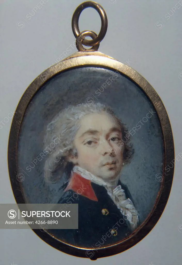 Pendant with count Ivan Apraxin by anonymous artist, Russia, St. Petersburg, State Hermitage, 4, 3x3, 5