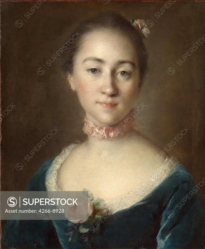 Portrait of Ekaterina Golovkina by Anonymous artist, painting, Russia, St. Petersburg, State Hermitage, 51x43